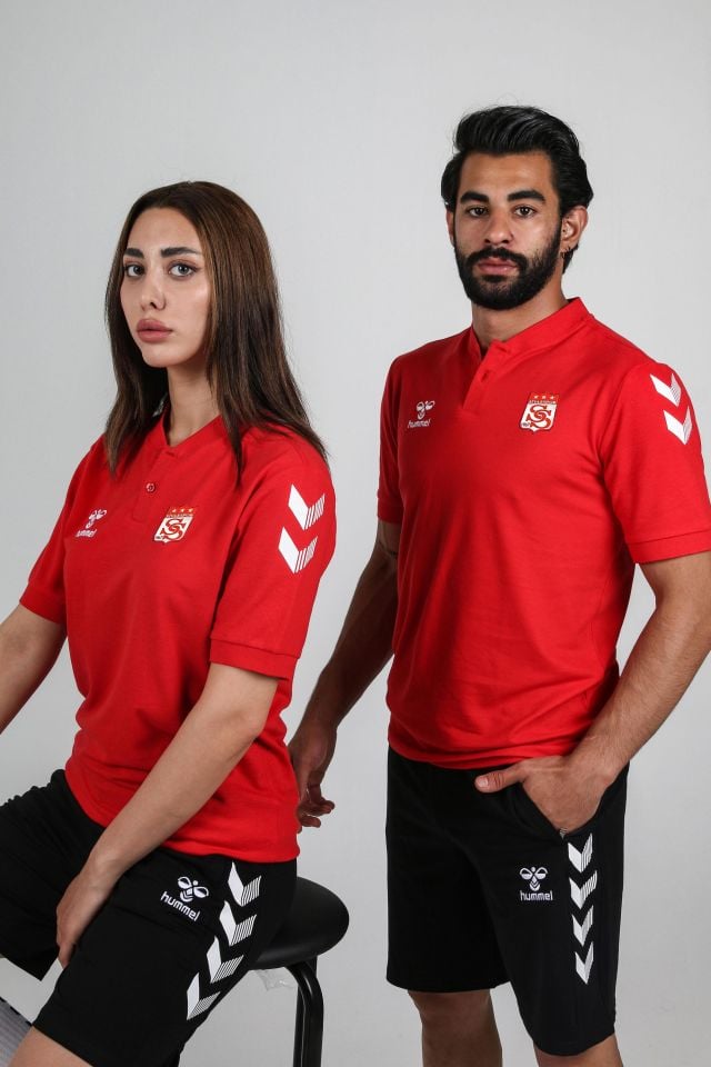 Armin Pamuklu Bebe Yaka Tişört Kırmızı Sivasspor