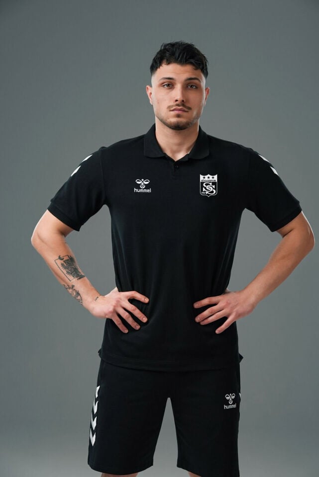 Armin Pamuklu Bebe Yaka Tişört Siyah Sivasspor