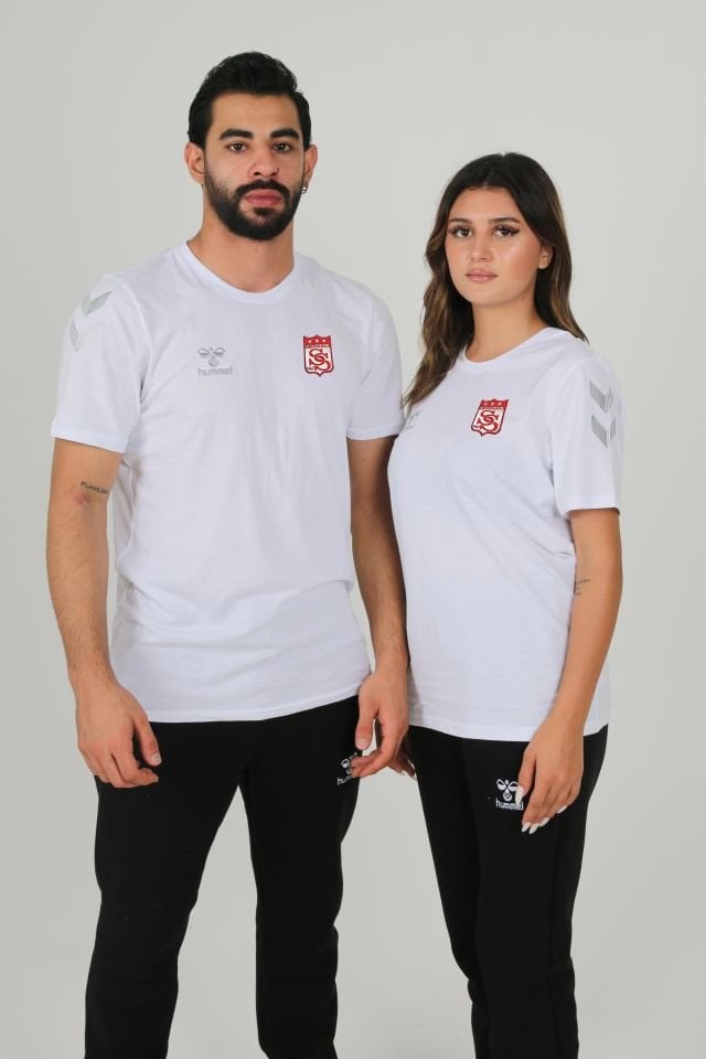 Armin Pamuklu Antrenman Tişört Beyaz Sivasspor