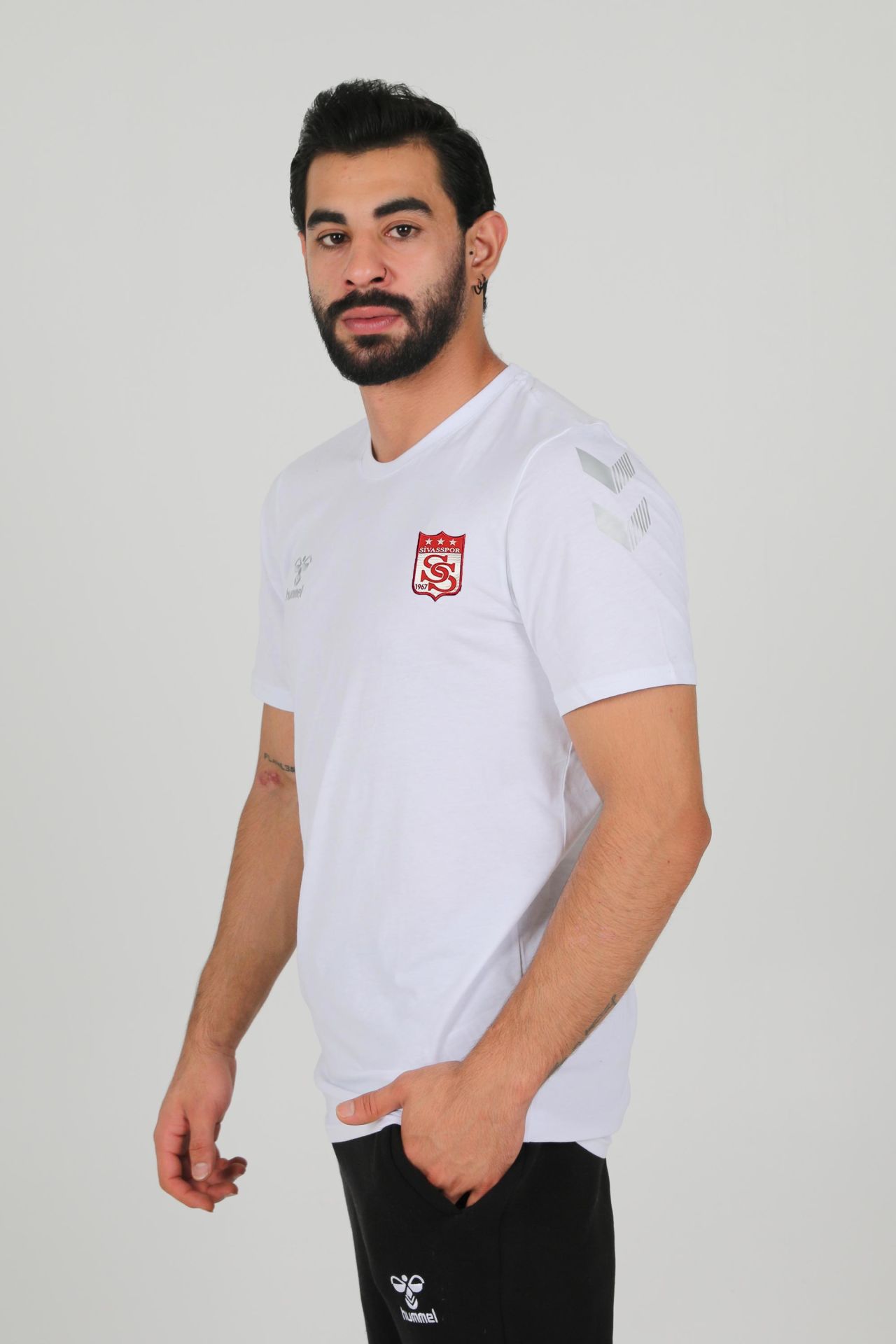 Armin Pamuklu Antrenman Tişört Beyaz Sivasspor