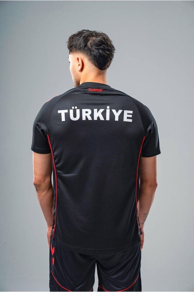 Hummel Target Milli Takım Antrenman Tişört Kırmızı- Siyah