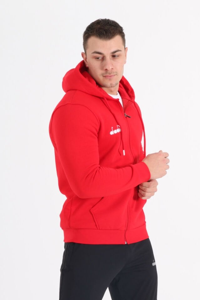 Diadora İmola Kapüşonlu Sweatshirt Kırmızı