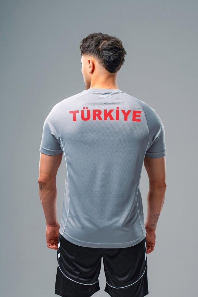Hummel Target Milli Takım Antrenman Tişört Gri