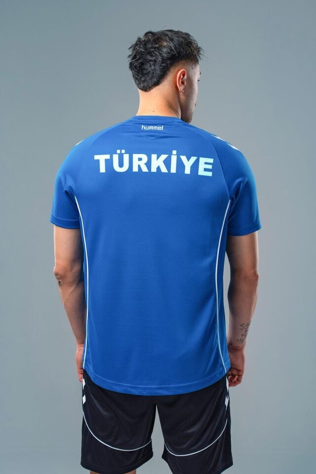 Hummel Target Milli Takım Antrenman Tişört Sax
