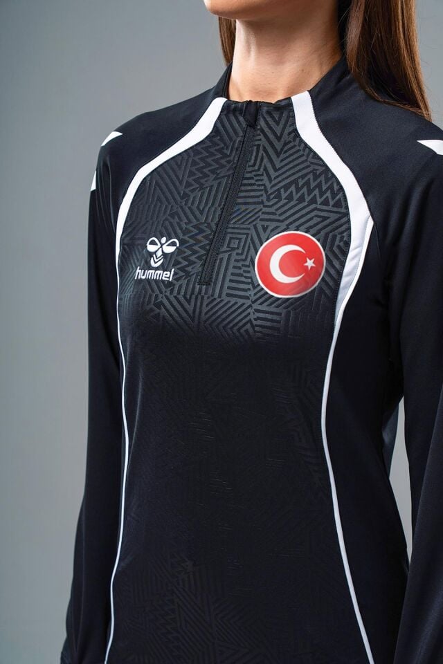 Hummel Target Milli Takım Antrenman Eşofman Üstü Siyah