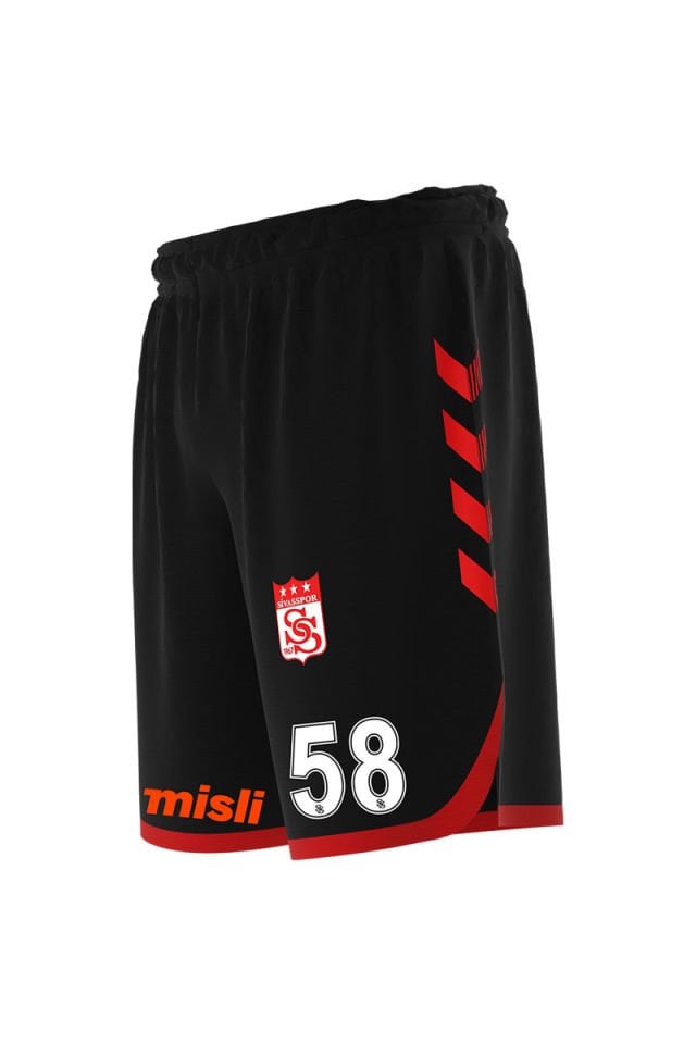 Sivasspor Profesyonel Maç Şortu Siyah Kırmızı