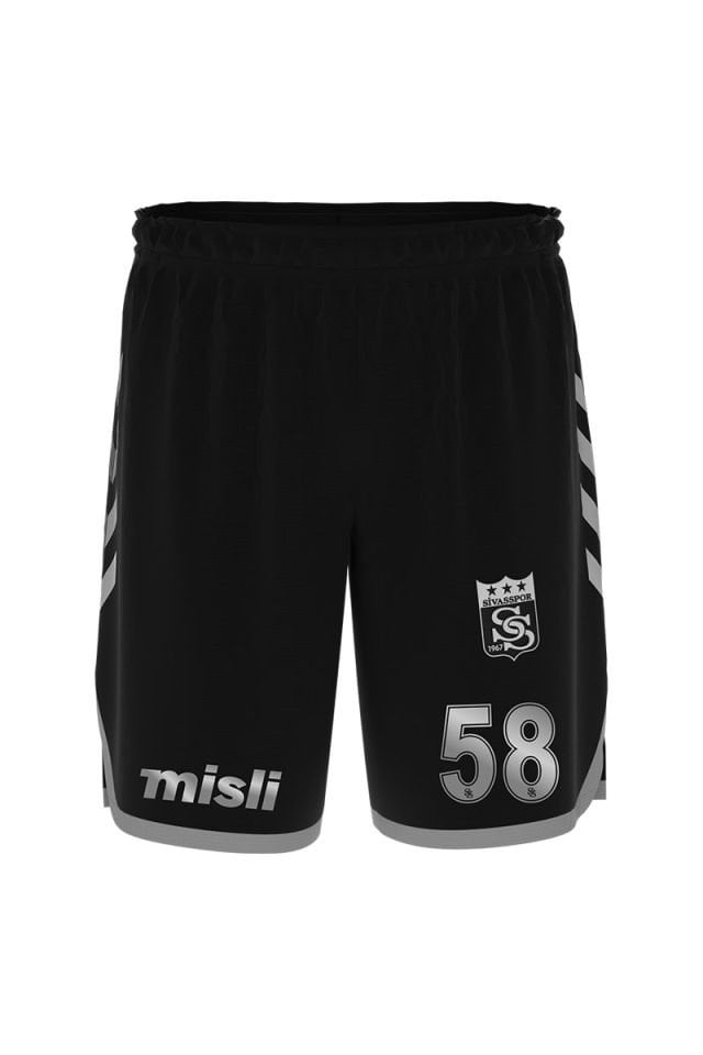 Sivasspor Maç Şortu Siyah Gümüş 24/25