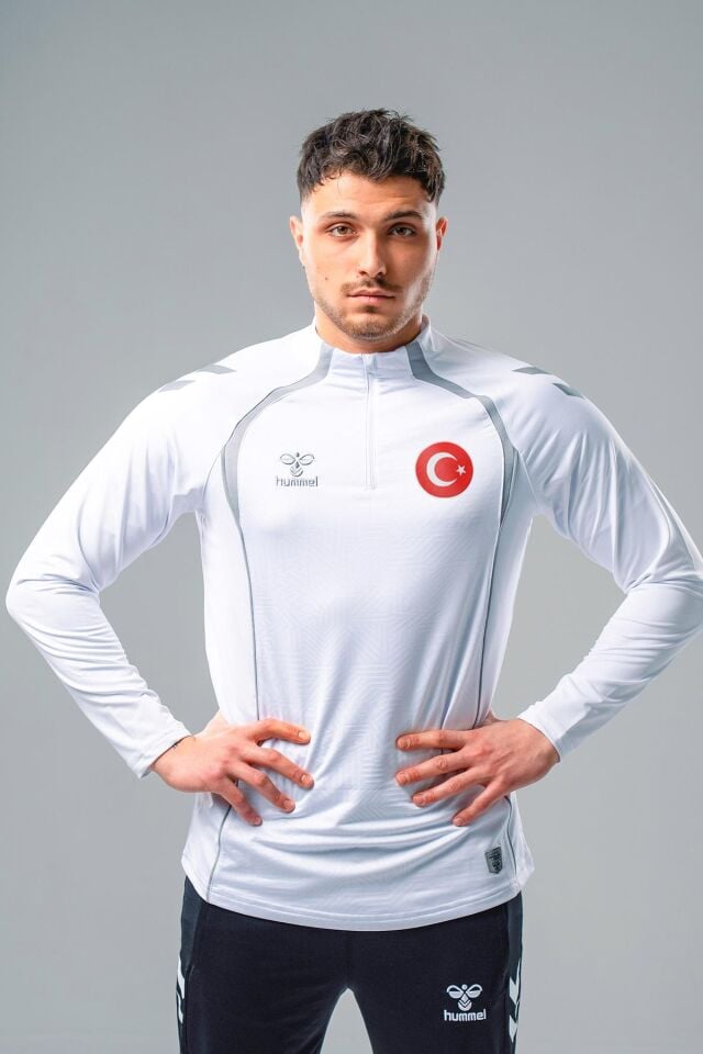 Hummel Target Milli Takım Antrenman Eşofman Üstü Beyaz