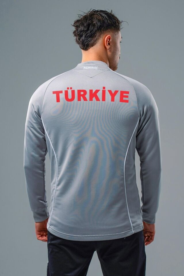 Hummel Target Milli Takım Antrenman Eşofman Üstü Gri