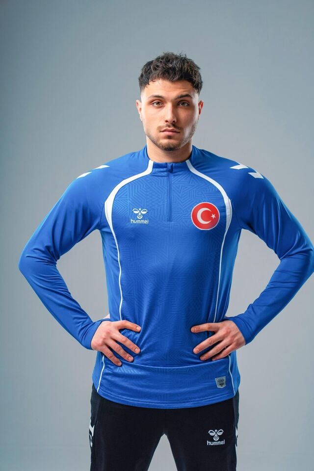 Hummel Target Milli Takım Antrenman Eşofman Üstü Sax