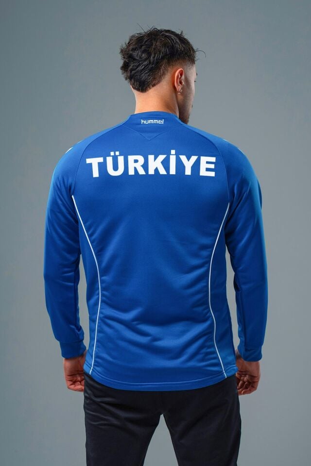 Hummel Target Milli Takım Antrenman Eşofman Üstü Sax