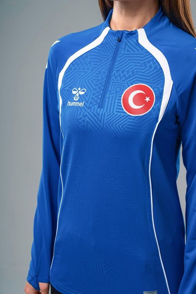 Hummel Target Milli Takım Antrenman Eşofman Üstü Sax