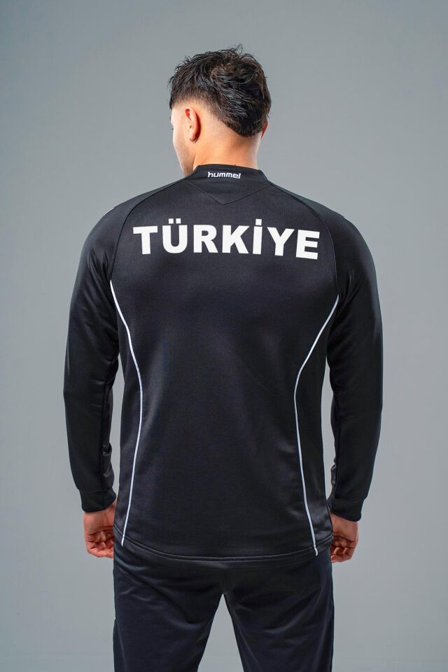 Hummel Target Milli Takım Kamp Eşofman Üstü Siyah