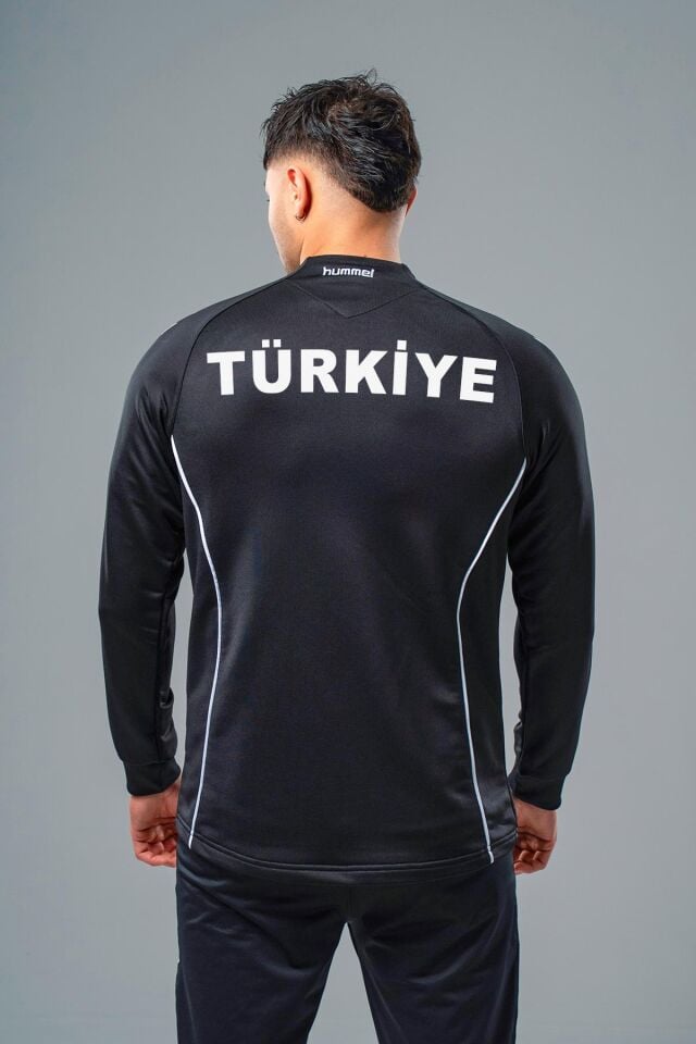 Hummel Target Milli Takım Kamp Eşofman Üstü Siyah