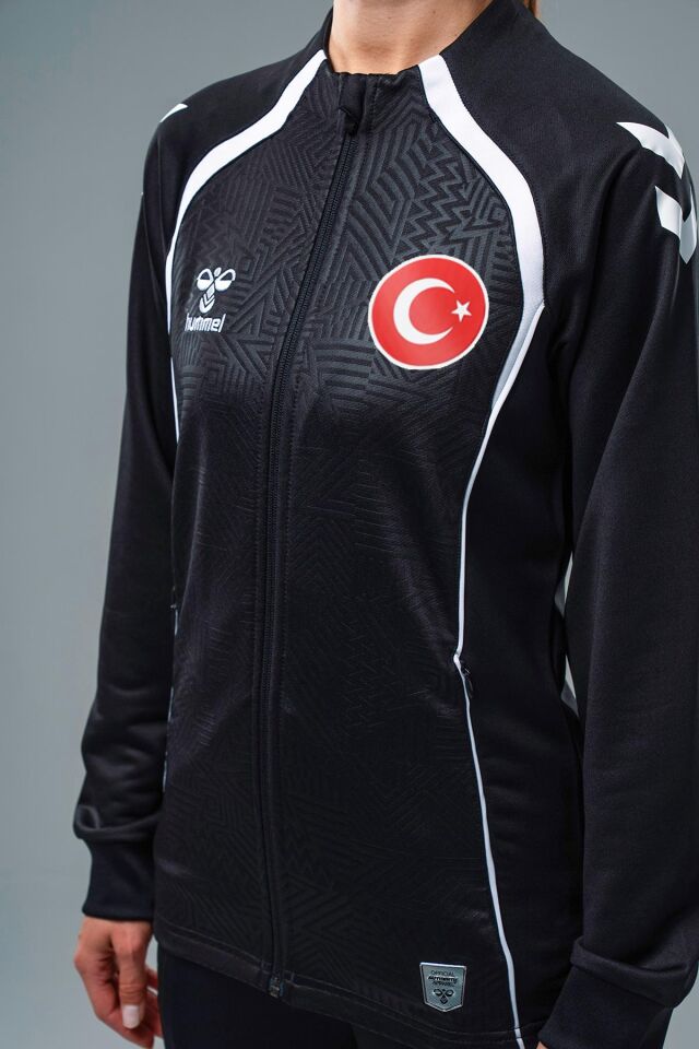 Hummel Target Milli Takım Kamp Eşofman Üstü Siyah