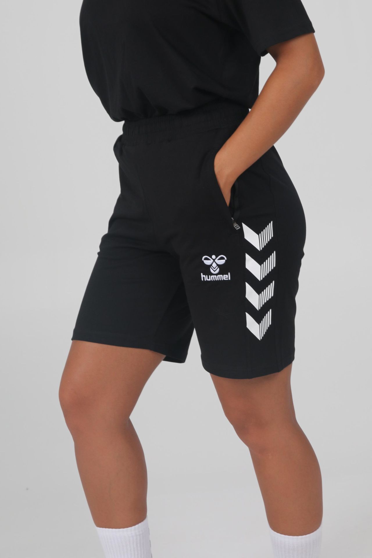 Armin Pamuklu Cepli Kamp Şortu Siyah