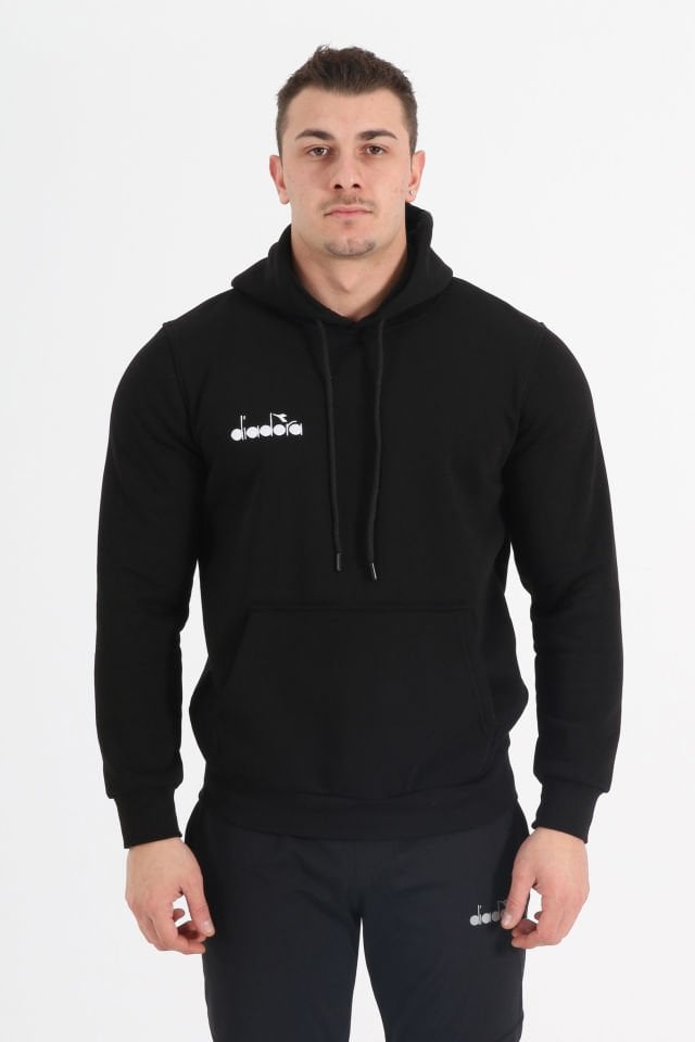 Bergamo Kapüşonlu Hoodie Siyah