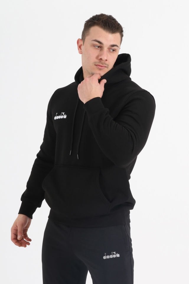 Bergamo Kapüşonlu Hoodie Siyah