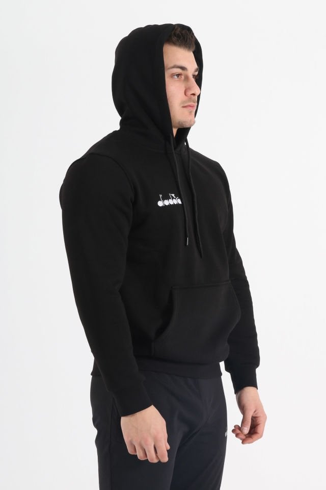 Diadora Bergamo Kapüşonlu Hoodie Siyah