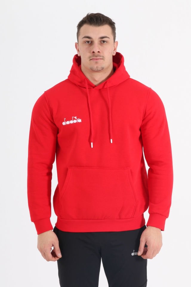 Bergamo Kapüşonlu Hoodie Kırmızı