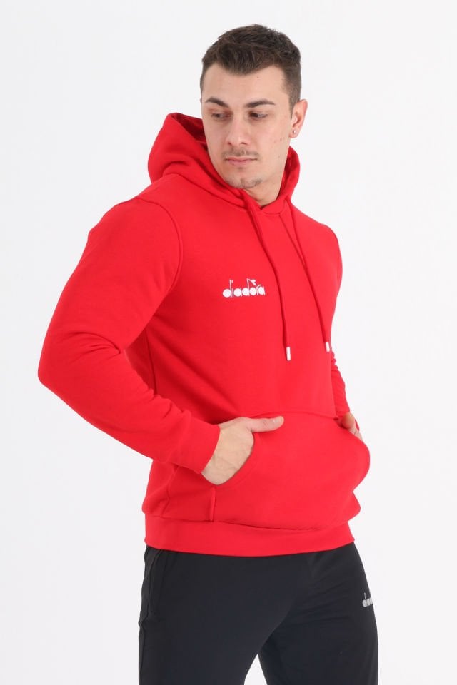 Diadora Bergamo Kapüşonlu Hoodie Kırmızı
