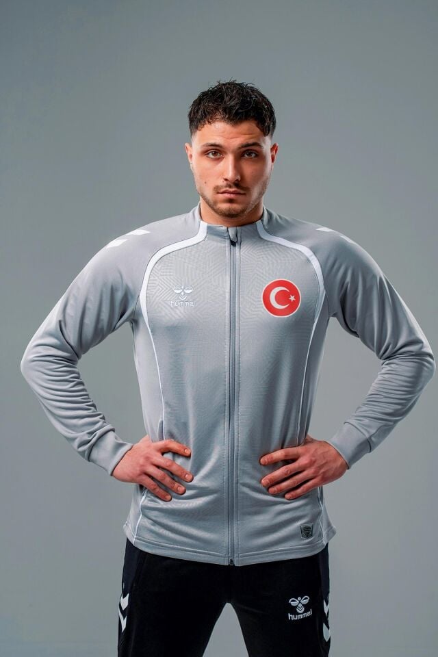 Hummel Target Milli Takım Kamp Eşofman Üstü Gri