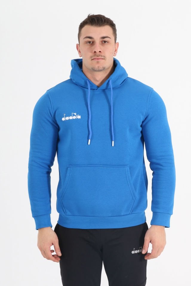 Bergamo Kapüşonlu Hoodie Saks Mavi