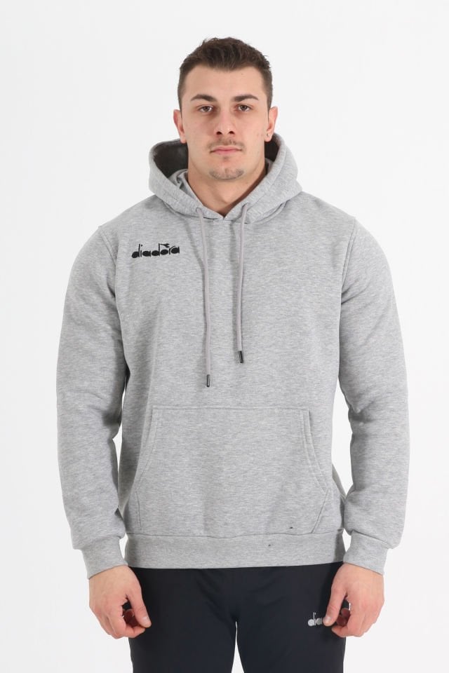 Bergamo Kapüşonlu Hoodie Gri