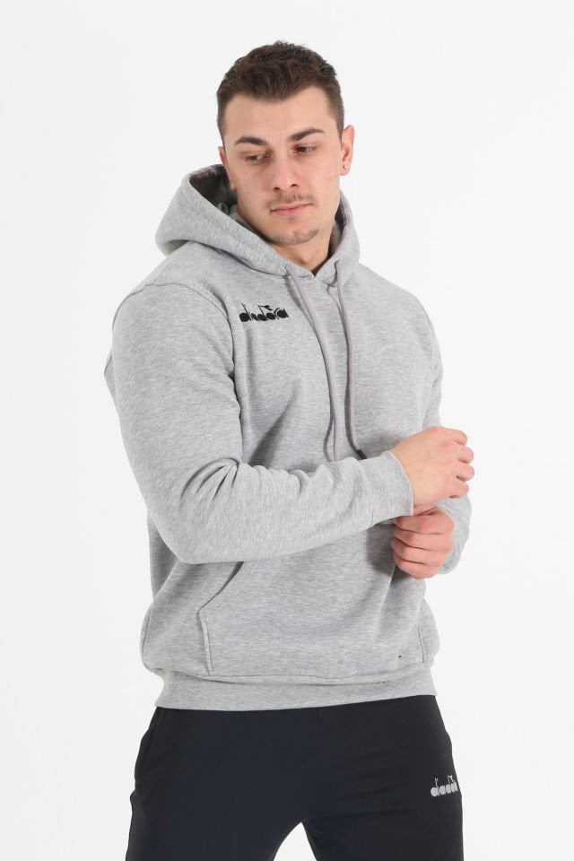 Bergamo Kapüşonlu Hoodie Gri