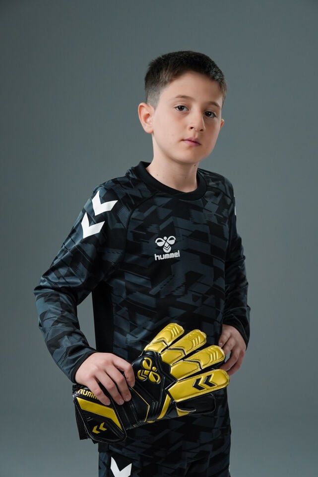 Hummel Line Kaleci Tek Üst Forma Siyah Çocuk