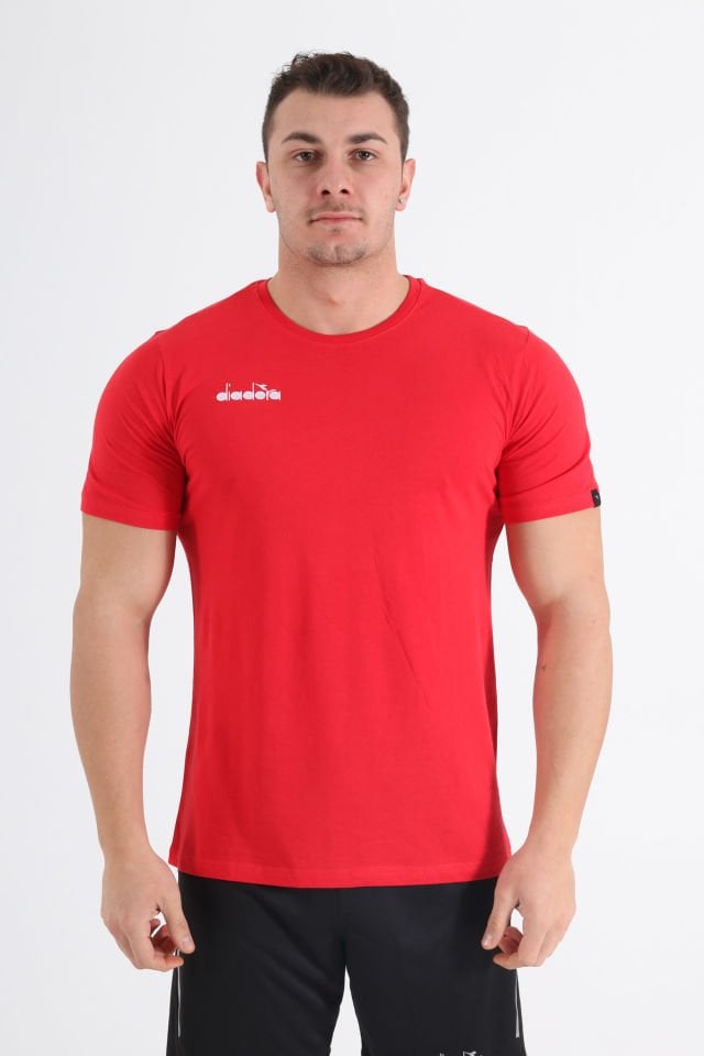 Diadora Veni Pamuklu Antrenman Tişört Kırmızı
