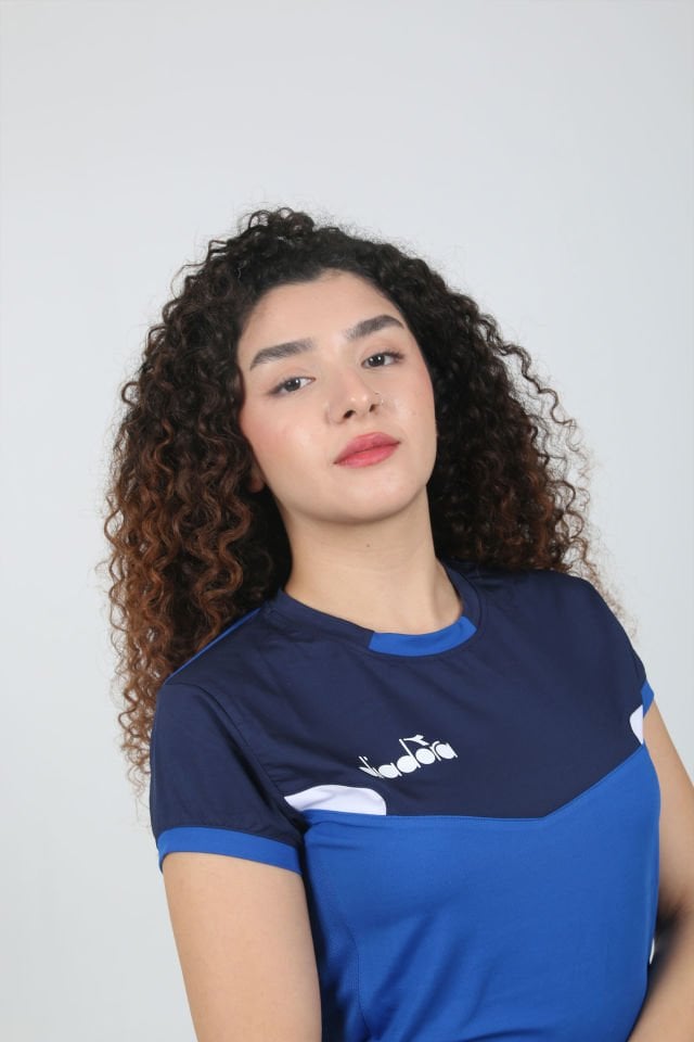 Aris Kadın Tişört Saks Lacivert
