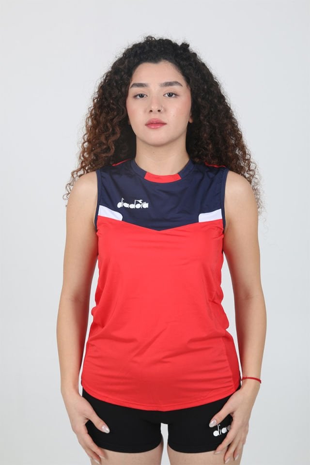 Elens Kadın Voleybol Forma Kırmızı Lacivert