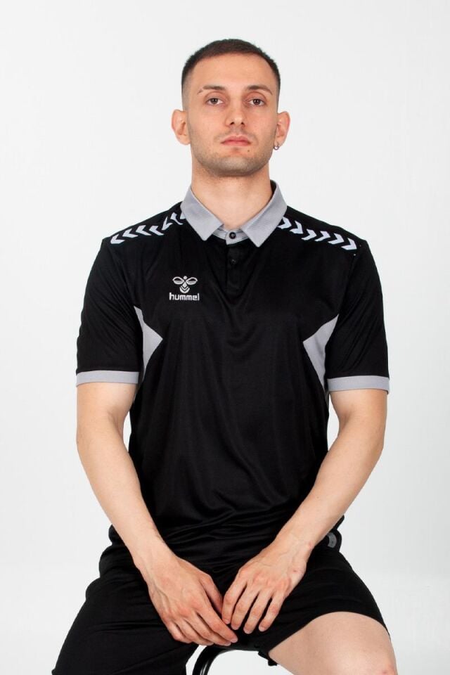 Hummel Otantik Polo Yaka Kamp Tişört Siyah