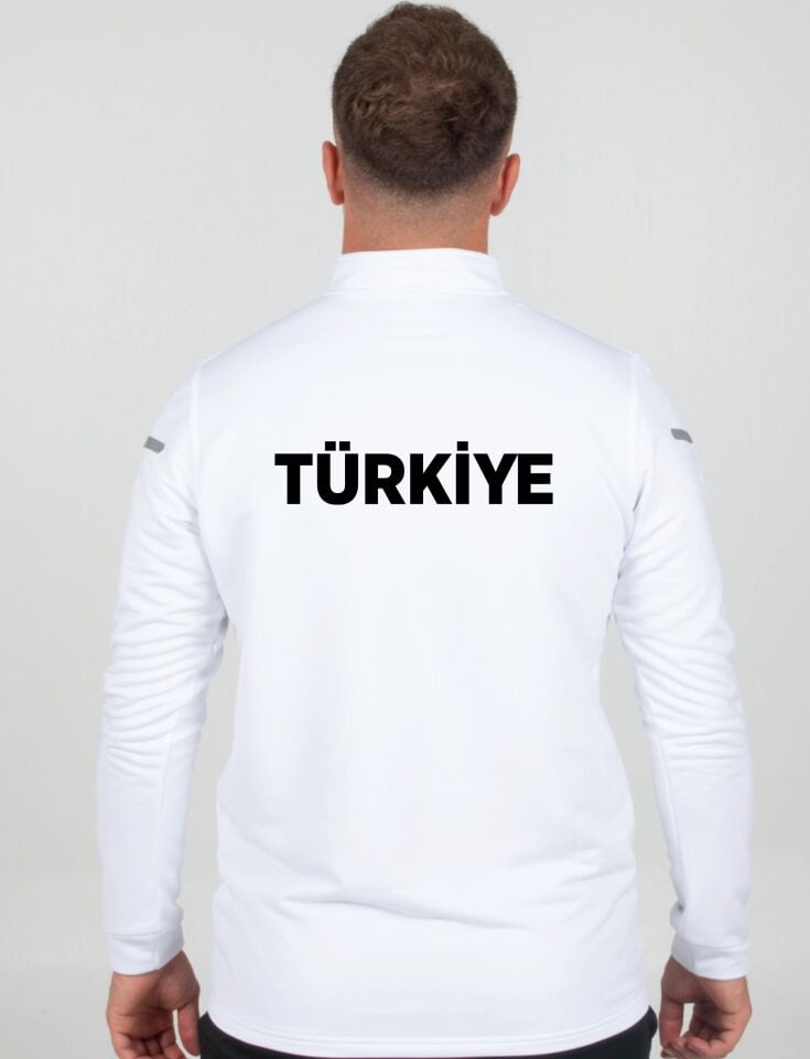 Diadora Alto 25 Milli Takım Antrenman Eşofman Üstü Beyaz