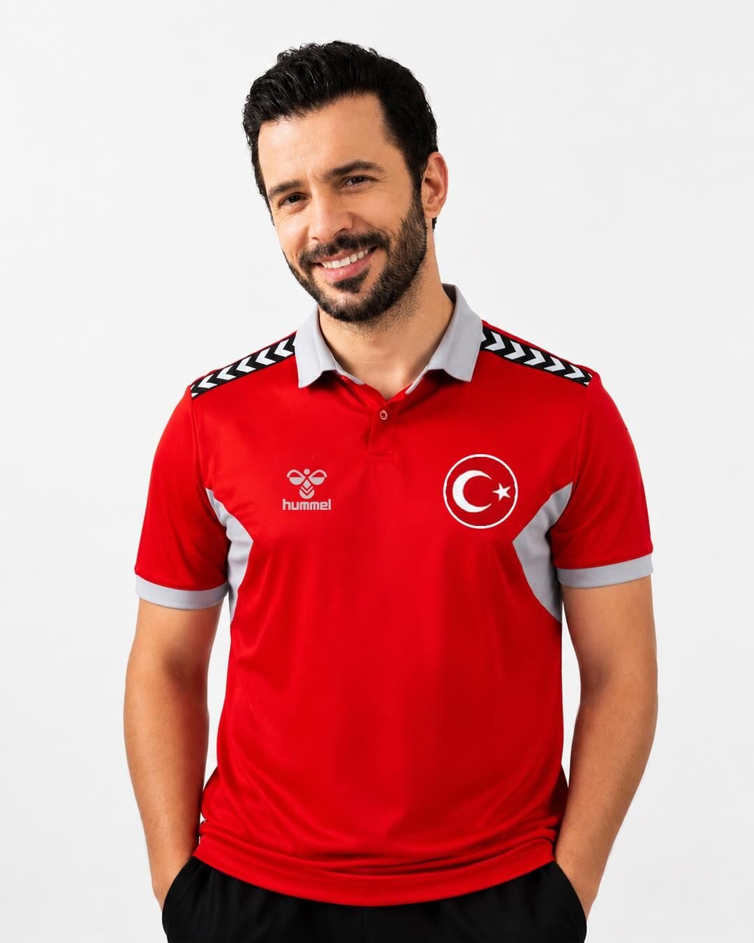 Hummel Otantik Milli Takım Kamp Tişört Kırmızı