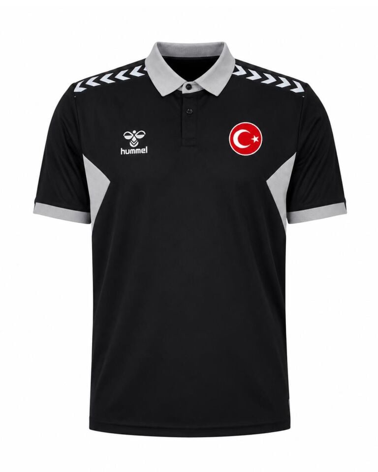 Hummel Otantik Milli Takım Kamp Tişört Siyah