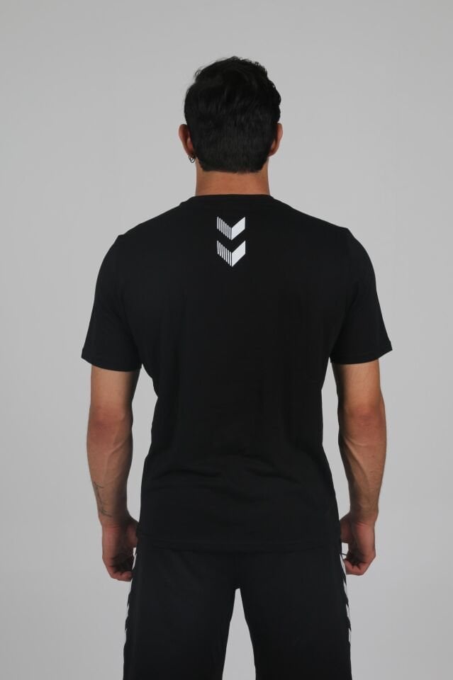 Hummel Armin Pamuklu Antrenman Tişört Siyah Baskılı