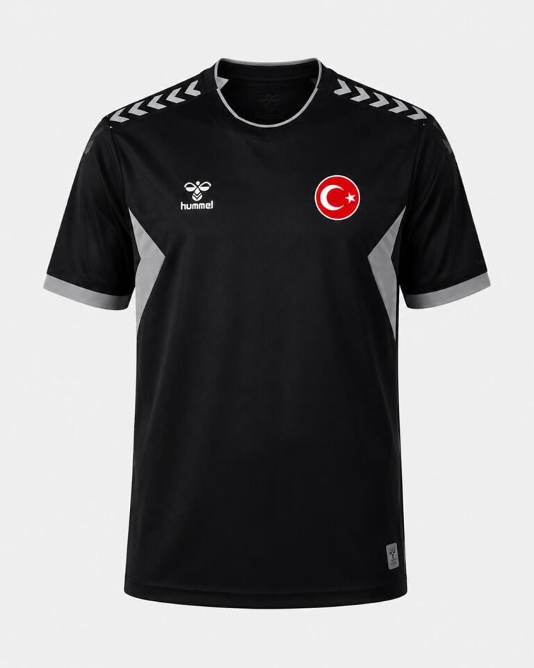 Hummel Otantik Milli Takım Antrenman Tişört Siyah