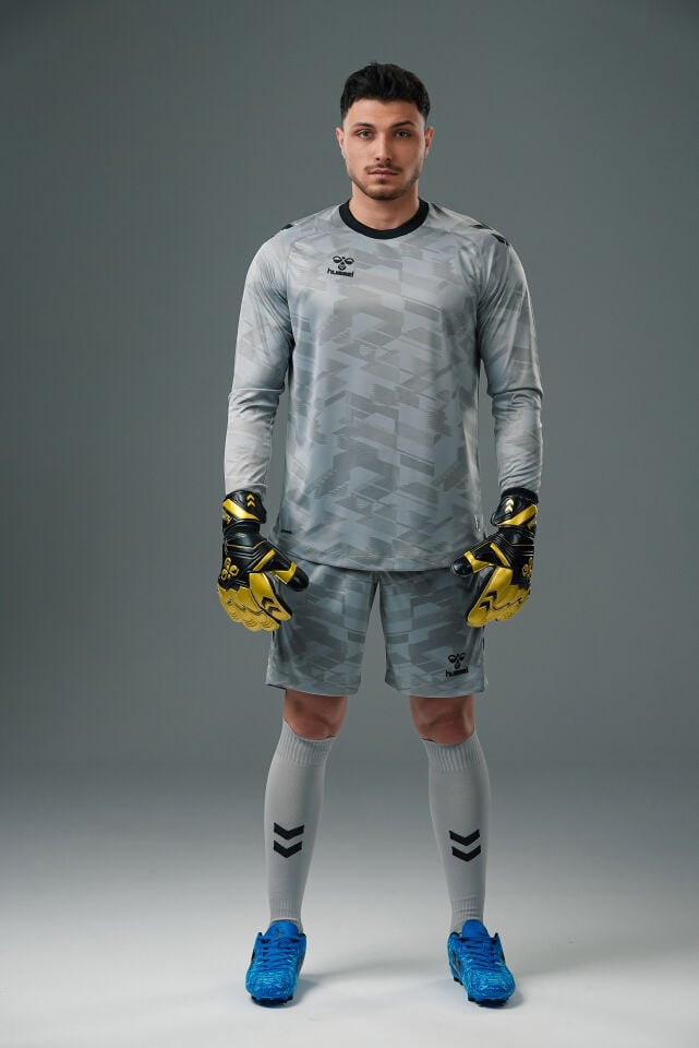 Hummel Line Kaleci Tek Üst Forma Gri