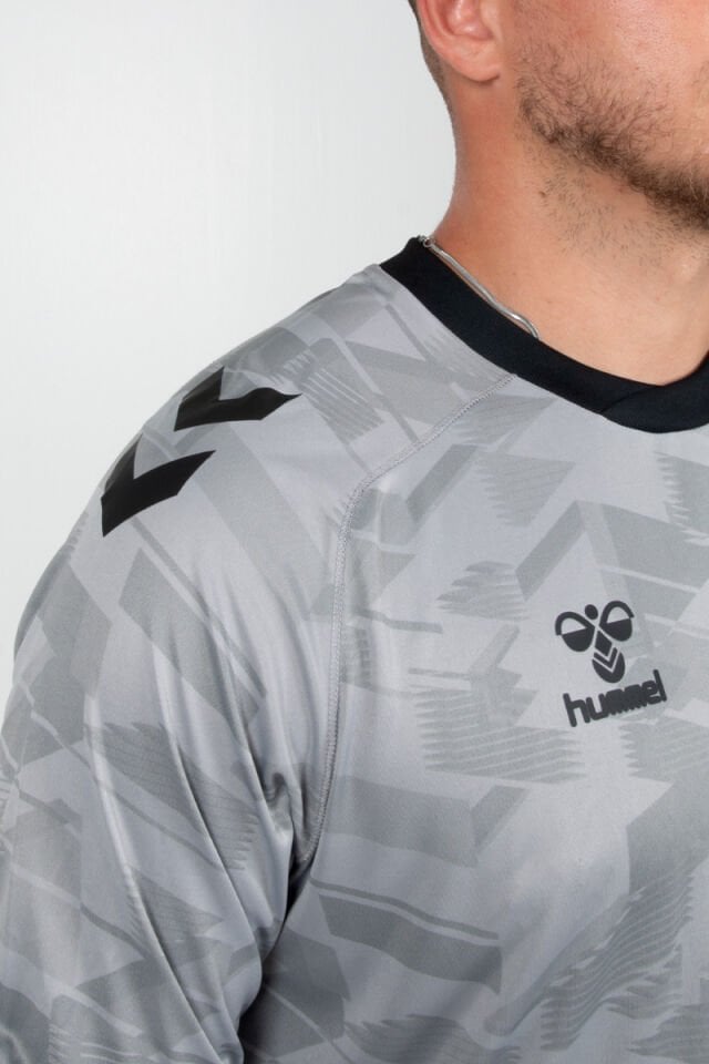 Hummel Line Kaleci Tek Üst Forma Gri