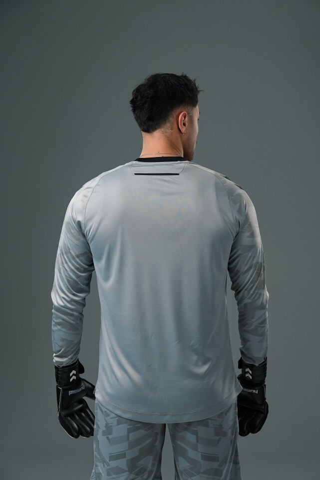 Hummel Line Kaleci Tek Üst Forma Gri