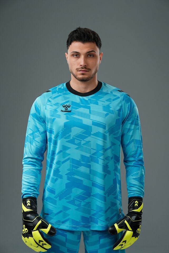 Hummel Line Kaleci Tek Üst Forma Turkuaz