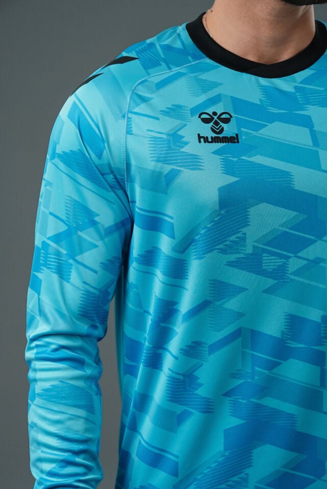 Hummel Line Kaleci Tek Üst Forma Turkuaz
