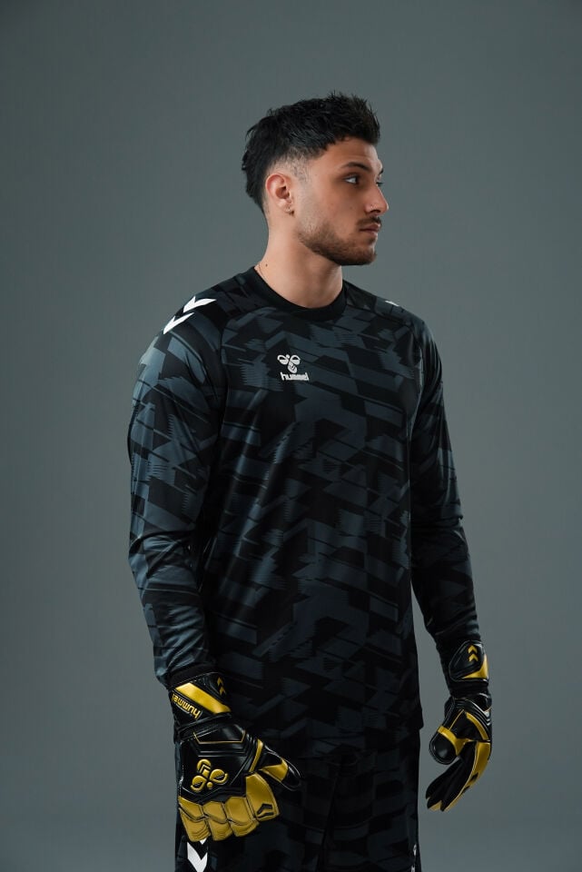 Hummel Line Kaleci Tek Üst Forma Siyah