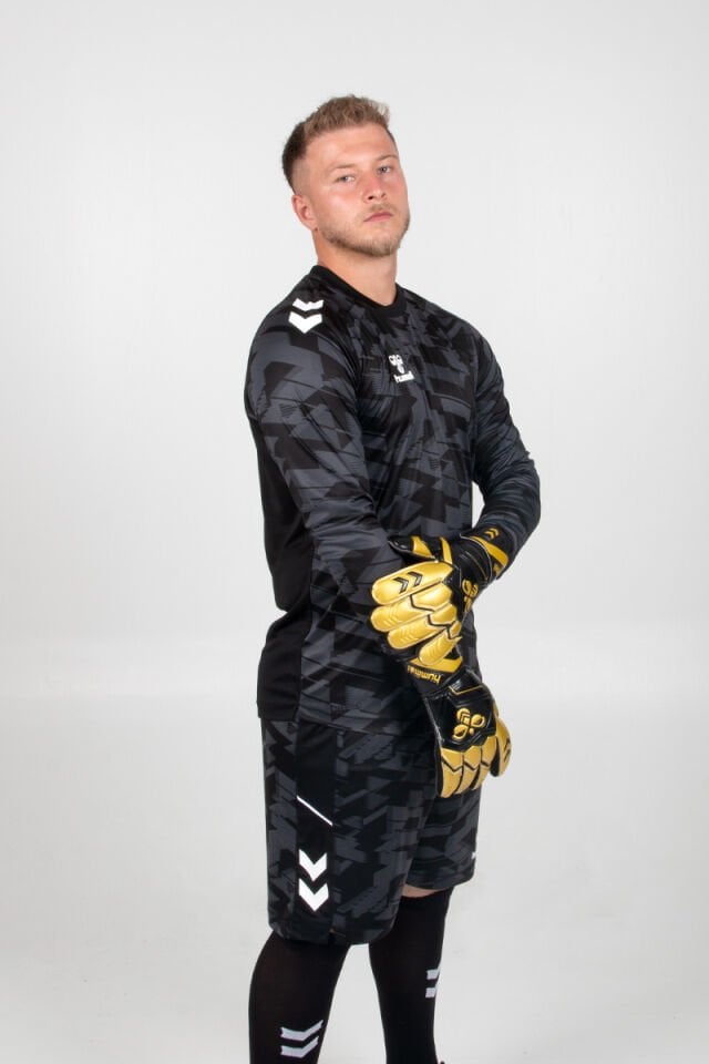 Hummel Line Kaleci Tek Üst Forma Siyah