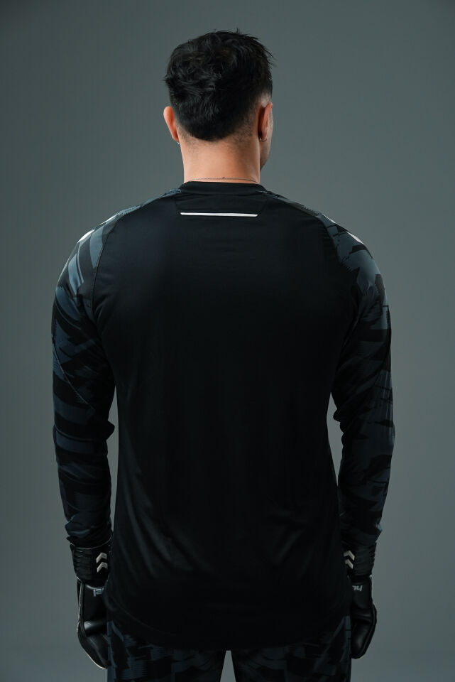 Hummel Line Kaleci Tek Üst Forma Siyah