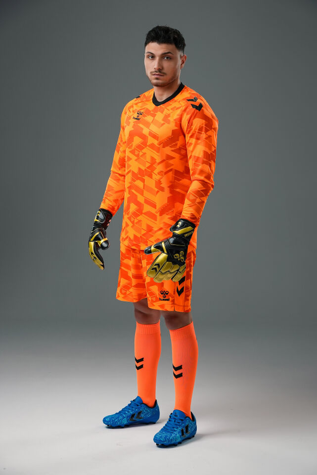 Hummel Line Kaleci Tek Üst Forma Neon Turuncu