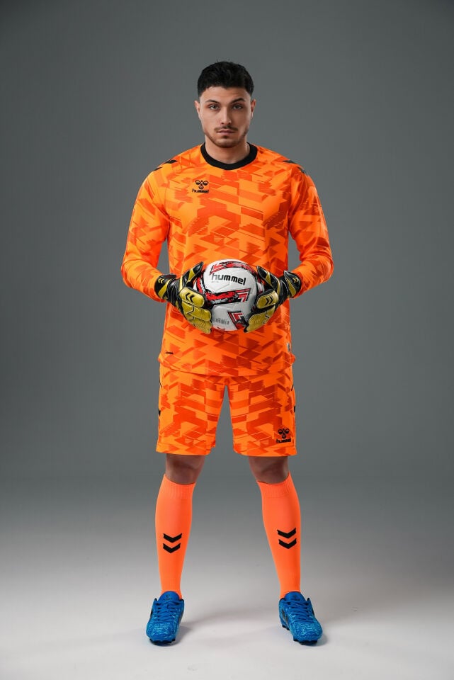 Hummel Line Kaleci Tek Üst Forma Neon Turuncu