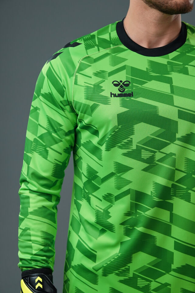 Hummel Line Kaleci Tek Üst Forma Neon Yeşil
